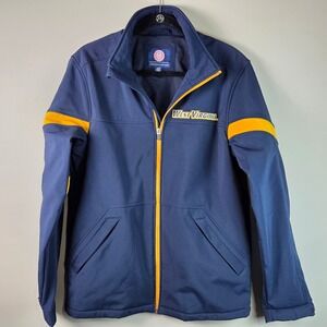 G-III West Virginia Jacket Mens Small Navy Blue Excellent Softshell